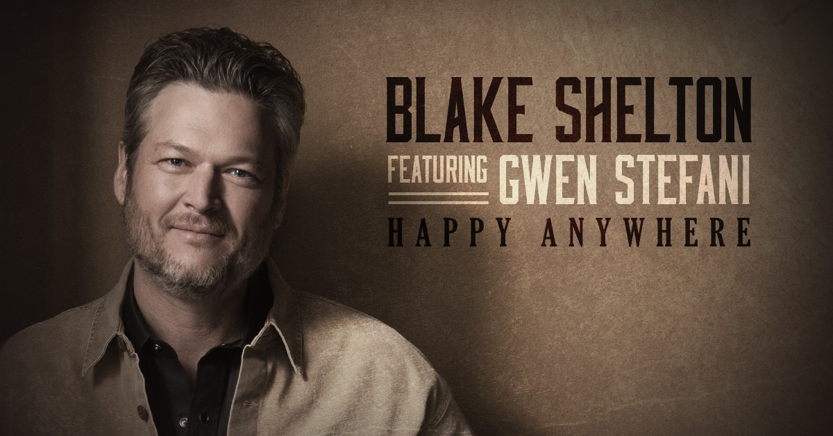 BLAKE SHELTON’S “HAPPY ANYWHERE” TOPS COUNTRY DIGITAL SONG SALES CHART WITH NEARLY 27,000 TRACKS SOLD