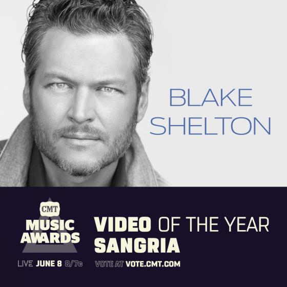 'Sangria' Lands Blake Two CMT Music Award Nominations